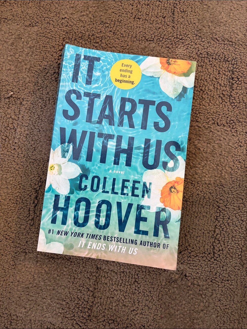 'It Starts With Us' Hardcover Book - Blue Floral Cover